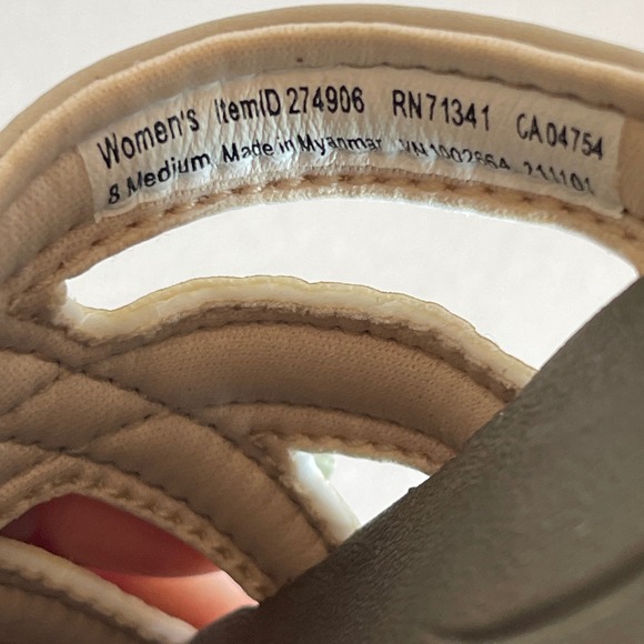 L.L.Bean Women's Boothbay Slide Sandals Size 8M Sporty Comfort Nylon‎ Webbing - Picture 10 of 10